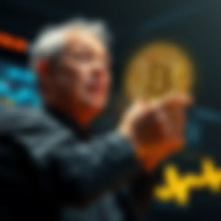 Investor buying Bitcoin An investor is making a significant purchase of Bitcoin, showing confidence in the cryptocurrency market.