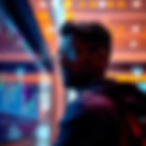 Investor looking at Aave charts, contemplating whether to hold or sell investment.