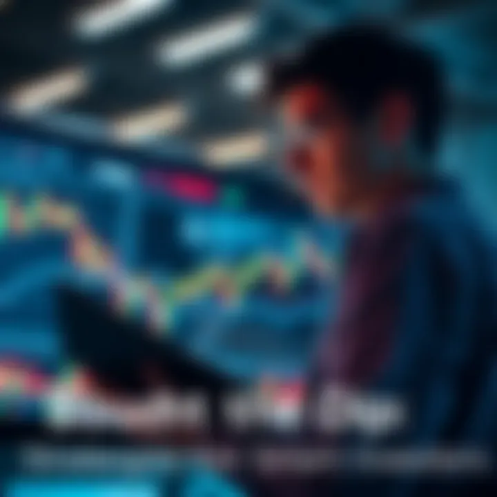 A person examining stock market charts with a buying decision