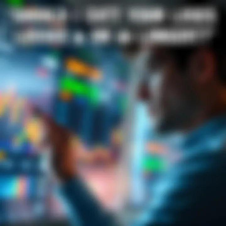 A person looking at financial charts with a thoughtful expression, weighing options between cutting losses and holding investments.