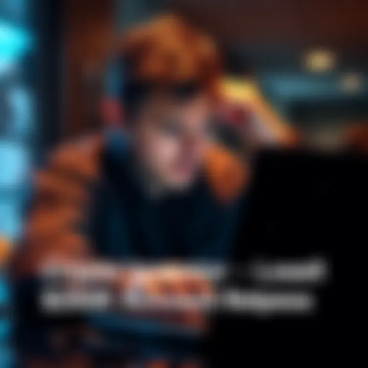 A Canadian investor appears distressed while checking their laptop, reflecting on a significant financial loss due to a compromised account.