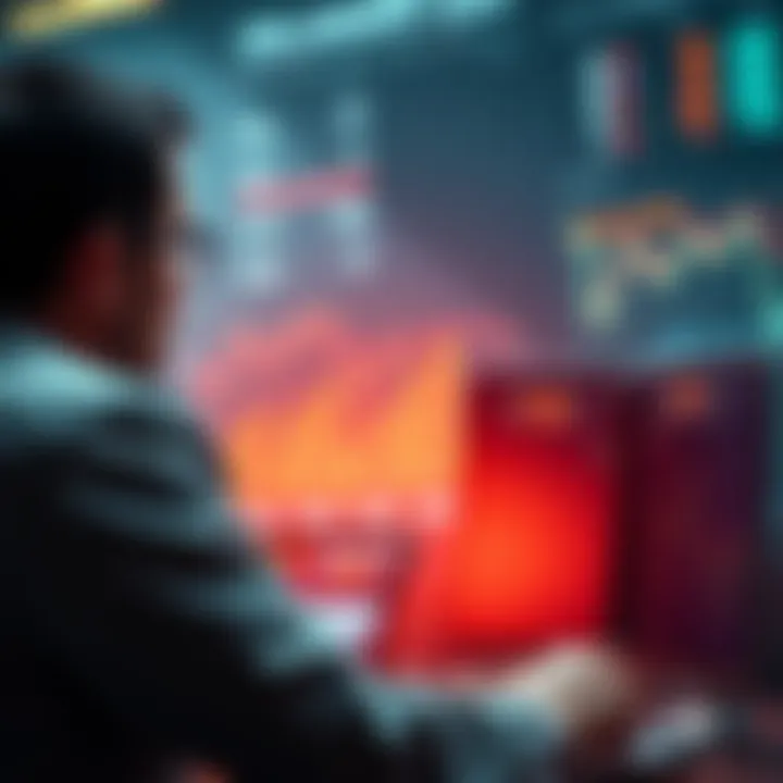 A person analyzing investment charts while contemplating their dollar-cost averaging strategy