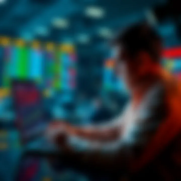 Investor shifts from stocks to Ethereum A person selling stocks and investing in Ethereum with a laptop displaying cryptocurrency charts