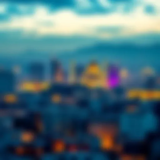 A digital representation of cryptocurrency symbols with Iran's skyline in the background, symbolizing the shift in the crypto market.