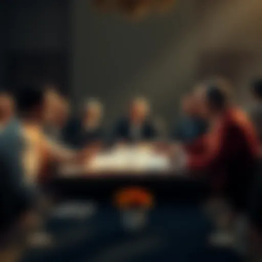 Iranian officials discussing ceasefire conditions with U.S. proposals on a table