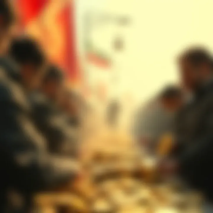 People in Iran investing in Bitcoin during a war crisis, showing a rise in cryptocurrency transactions