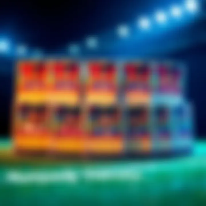 A display of various J-League player cards featuring soccer graphics and team logos, illustrating card usage confusion