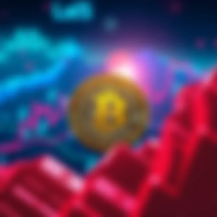 A visual representation of Japan's interest rate hike impacting Bitcoin with currency symbols and financial graphs