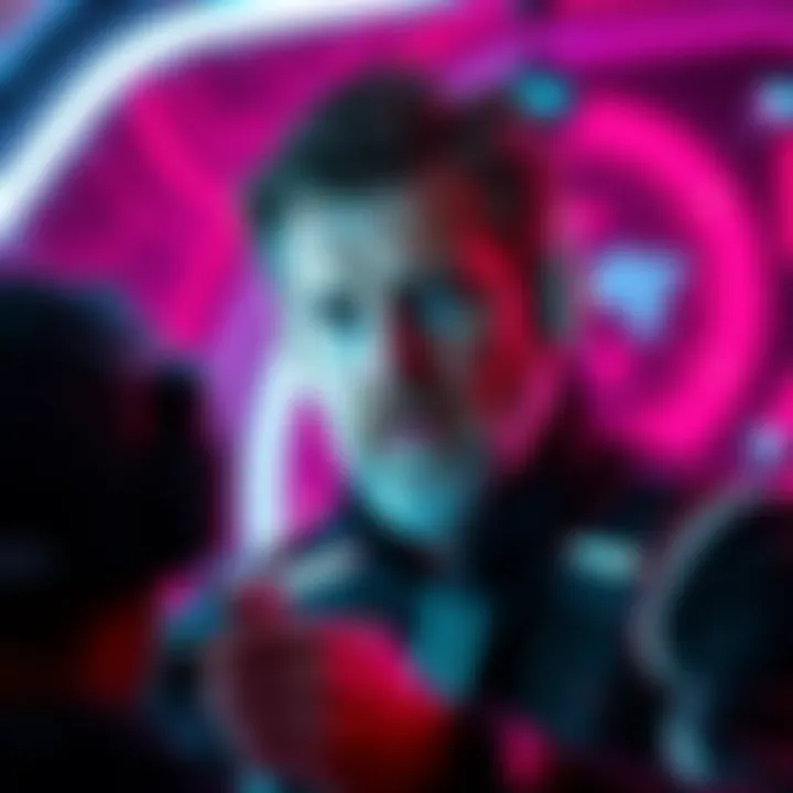 Jeff Bridges portraying Kevin Flynn in an iconic moment from the original Tron film