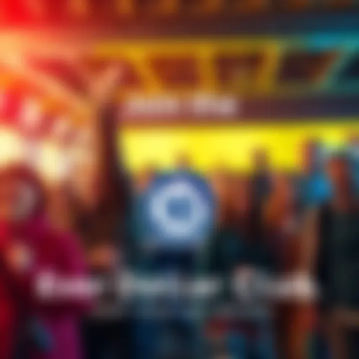 Graphic showing people happy to save money with the 10 Dollar Club logo