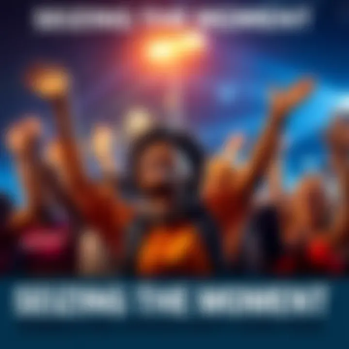 A group of diverse people smiling and lifting their arms in celebration, symbolizing positivity and seizing opportunities during tough times.