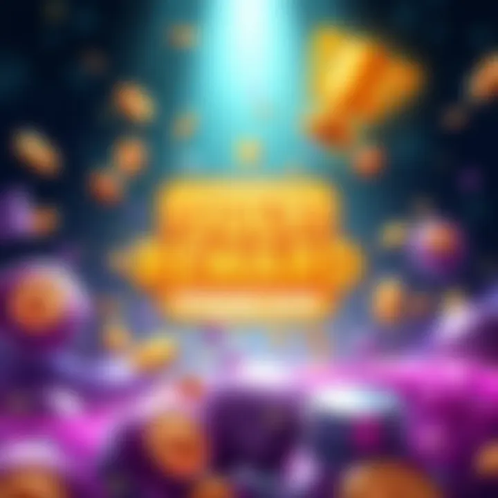 A graphic showing the July reward pass with icons of rewards like coins and trophies, highlighting unlocked rewards and benefits.