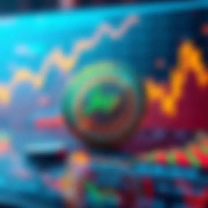 A digital representation of Jup Coin alongside graphs showing its market trends and features, reflecting growth potential in 2026.