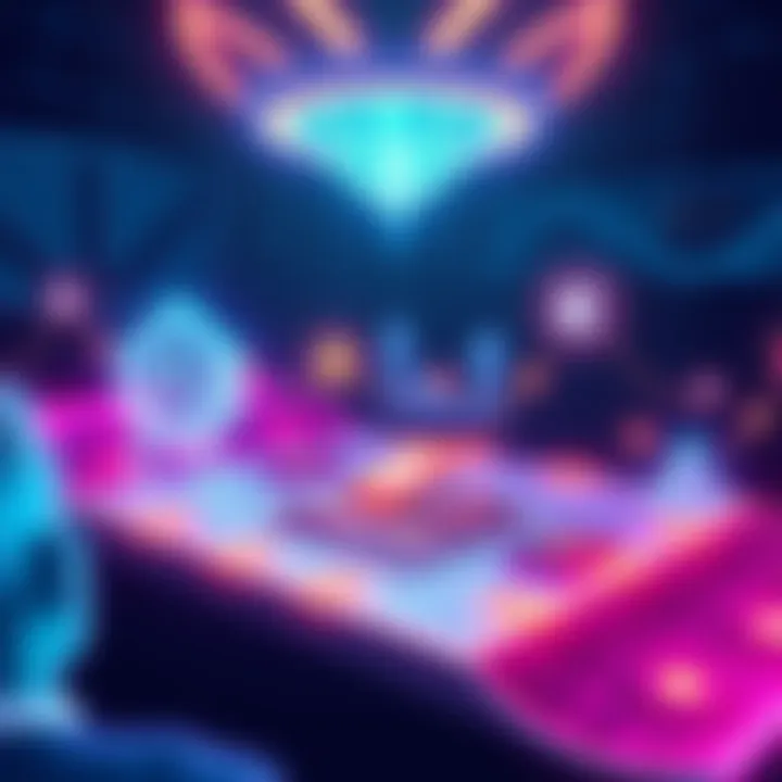 A digital illustration showing a unified platform for earning, borrowing, and payments in decentralized finance, featuring the $KXN token.