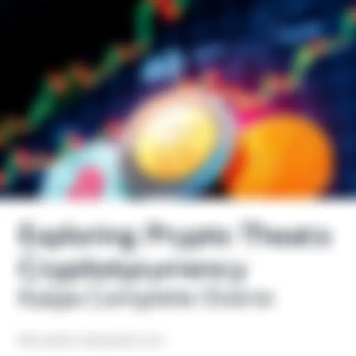 A visual representation of Kaspa cryptocurrency with digital currency symbols and a graph showing market trends.