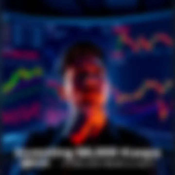 Investing in Cryptocurrency A person contemplating a significant investment in Kaspa cryptocurrency, surrounded by financial charts and graphs.