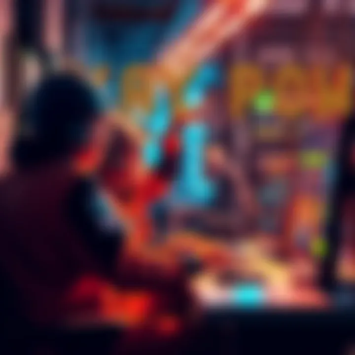 Miners celebrating success with Kawpow v2.0 technology at a computer workstation, showcasing increased profitability in the quAI network