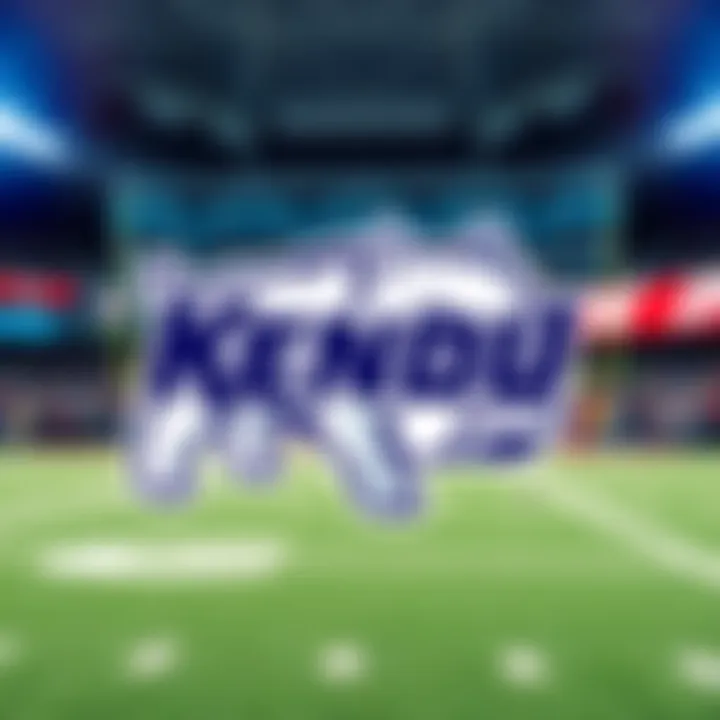 Kendu Sponsors OKC Bulldogs Kendu logo alongside OKC Bulldogs team logo at a football field event