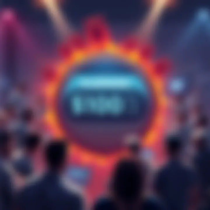 Krak Wallet logo with a graphic showing reduced rewards from $10 to 2 USDG, surrounded by concerned users discussing on forums