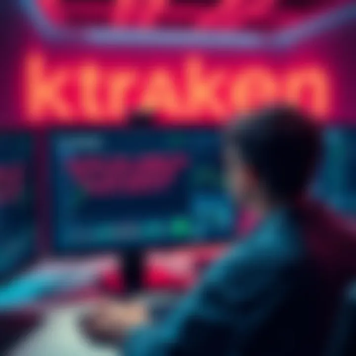 A person looking confused at a computer screen showing a rejected sell order that appears executed on the Kraken trading platform.