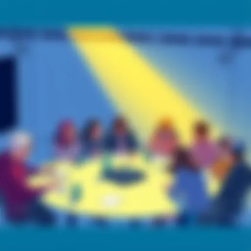 A group of concerned community members discussing Kusama's future and validator reforms at a round table