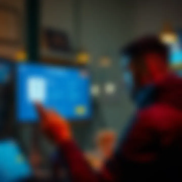 Individual looking at a KYC approval screen with worried expression