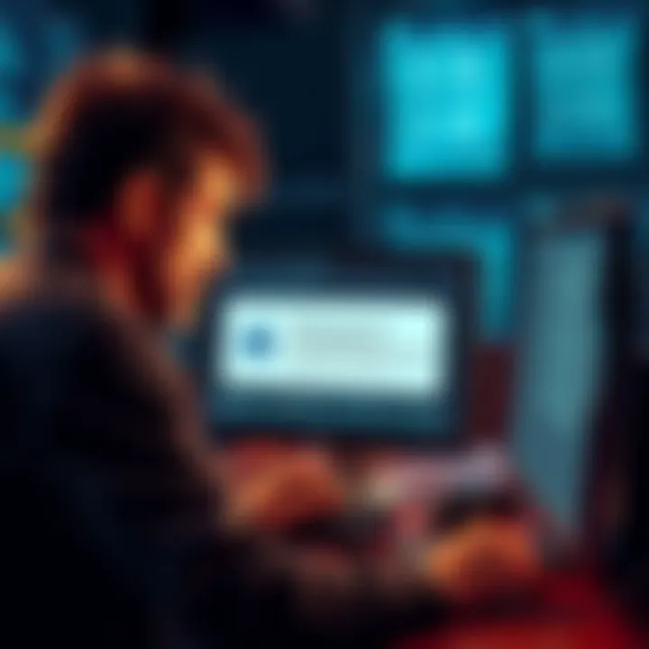 A frustrated miner looking at their computer screen displaying a 'Pending Approval' status for KYC verification, with support tickets open in the background.