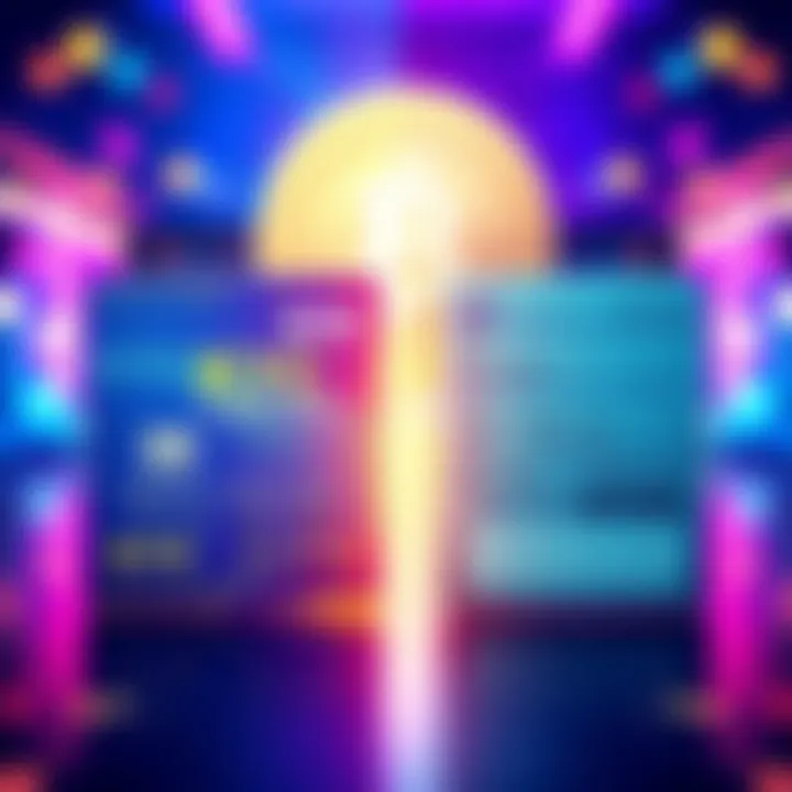 A split image showing a KYC crypto card on one side and a non-KYC crypto card on the other, highlighting their differences in design and information requirements.