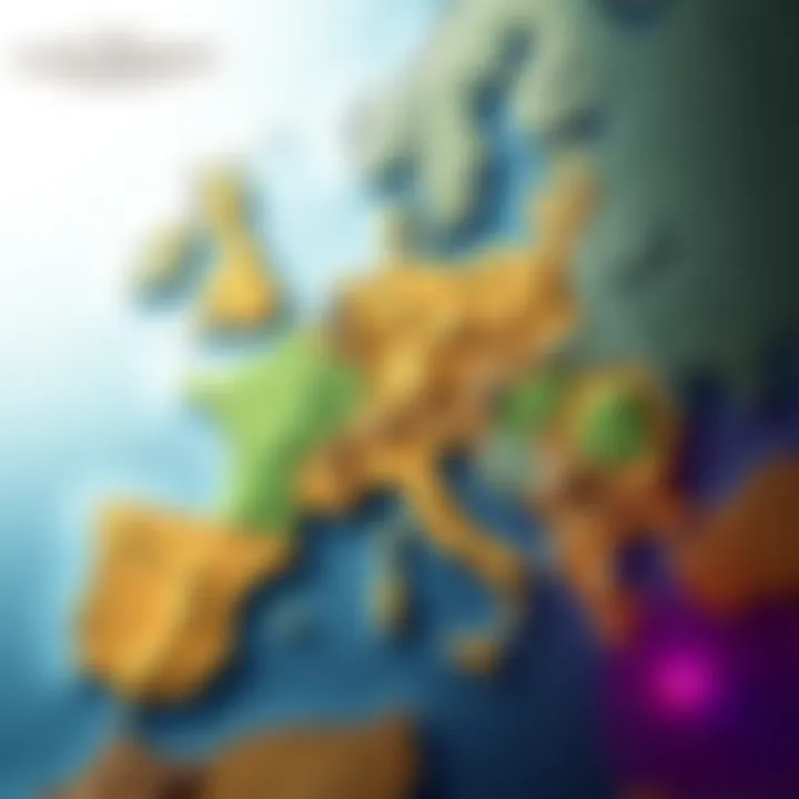 A detailed map showing areas gained during a 14-day land conquest, with highlighted regions and strategic markers.