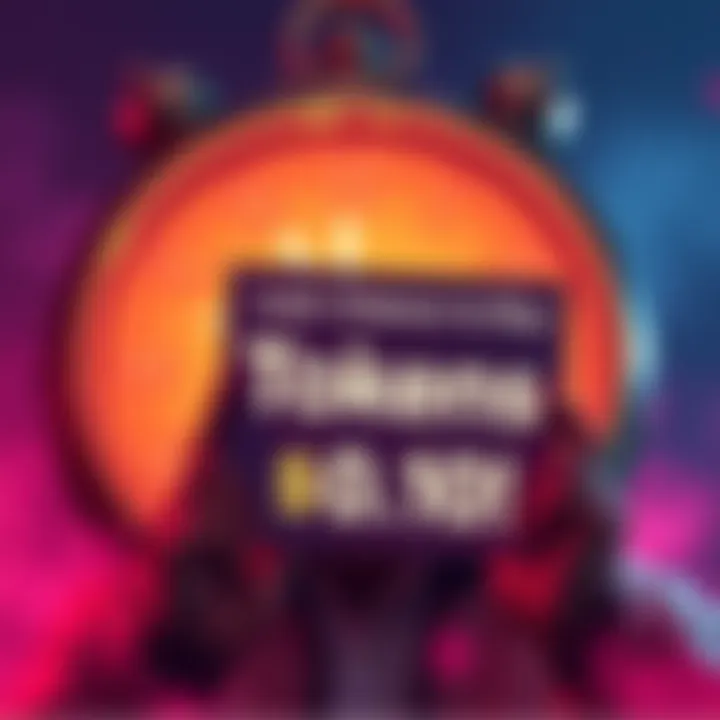 A person holding a sign that says 'Buy Tokens at $0.10!' with a clock showing urgency in the background