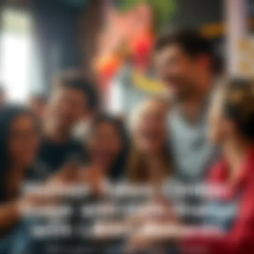 People laughing together Group of friends sharing a funny moment, enjoying laughter and joy