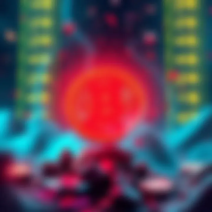Graphic showing the launch of the $SAMURAI token with cryptocurrency symbols and vibrant colors