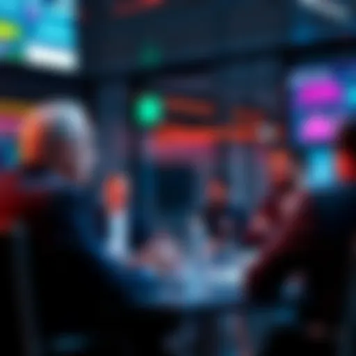 Lawrence Lepard speaking to investors about market trends and sentiment