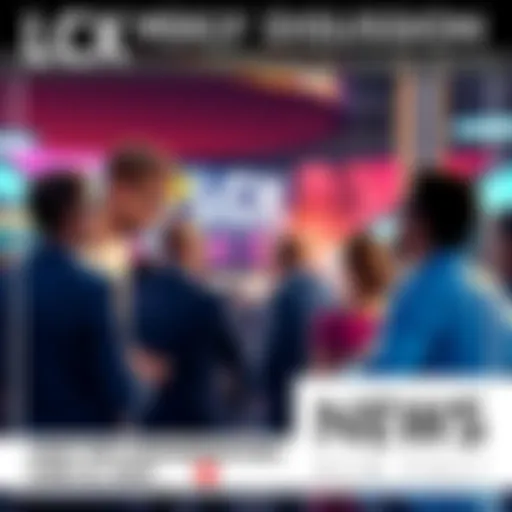 People engaging in a lively discussion about LCX and cryptocurrency