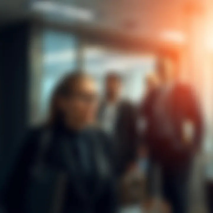Top executives leaving Cryptocom office with concerned expressions as company faces challenges