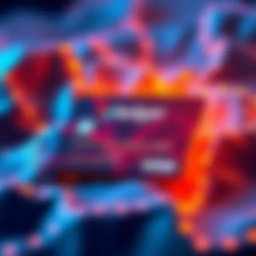 An illustration showing a physical card with Ledger branding and digital assets theme, symbolizing a potential new card program.