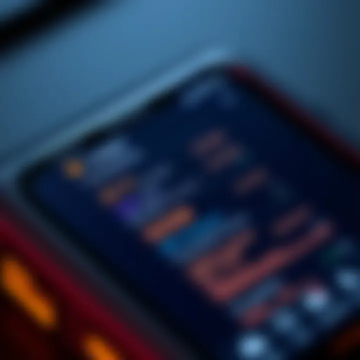 A close-up view of a Ledger Wallet app screen displaying various transaction details and balances, illustrating active wallet management.