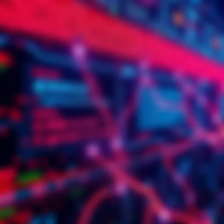 A visual representation of technical failures in the Lightning Network, showing disrupted connections and error messages on a digital interface.