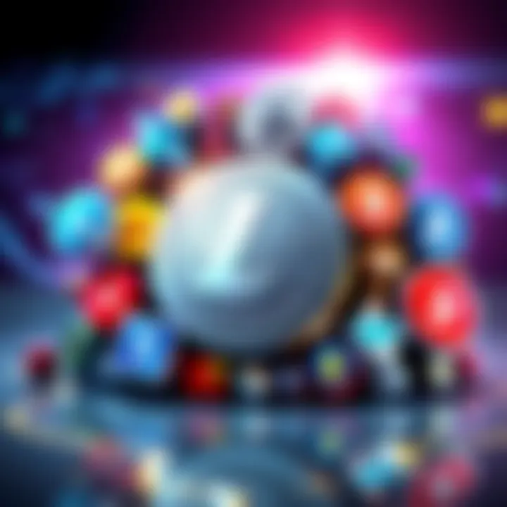 Litecoin in 2025 A digital illustration showing Litecoin's logo in the center with various other cryptocurrency logos around it, highlighting Litecoin's unique features and community focus.