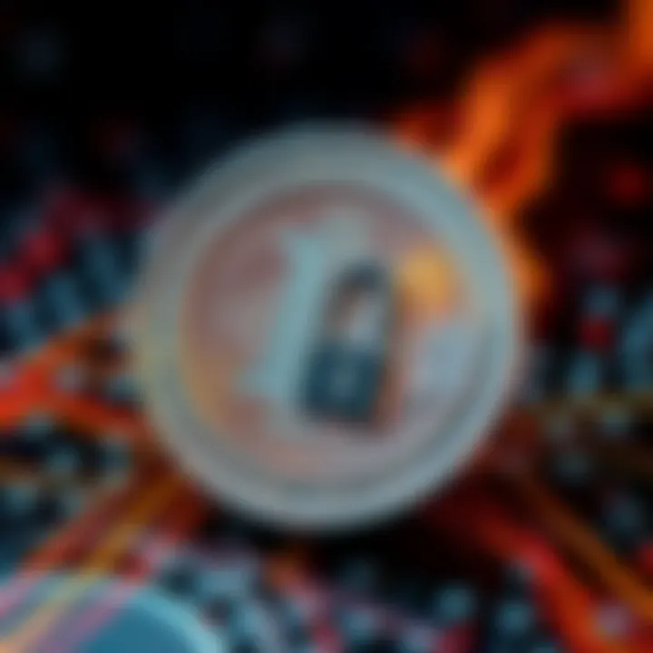 A visual representation of the Litecoin logo, symbolizing the restoration of its blockchain after an exploit on MWEB, with a secure lock icon indicating enhanced safety.