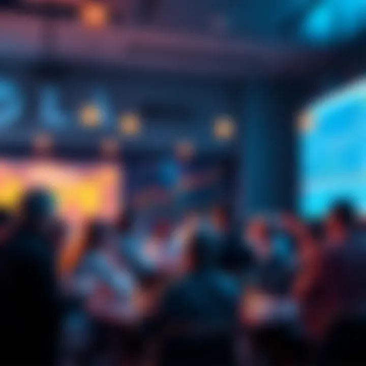 People engaging in a lively discussion about Litecoin trading strategies and market insights