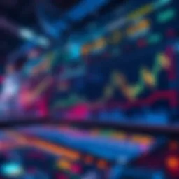 Real-time display of a crypto portfolio with market trends and charts