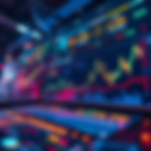 Real-time display of a crypto portfolio with market trends and charts