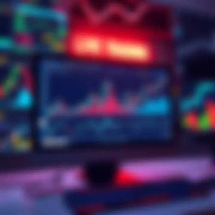 A computer screen displaying a live bot trading interface with charts and data in real-time