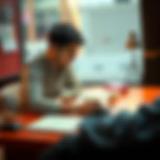 A person reviewing their loan options for managing unsecured debt, sitting at a table with financial documents and a calculator