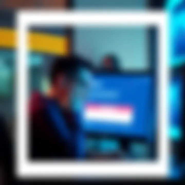 A worried user looking at a computer screen showing a failed transaction and loss of funds