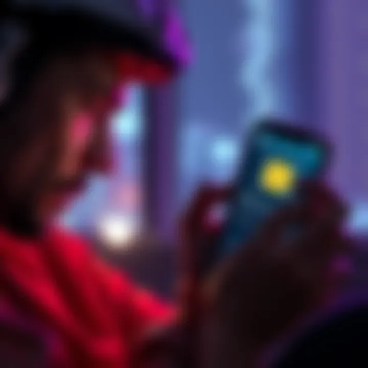 A frustrated person looking at their phone with a loss of cryptocurrency displayed on the screen, representing the effects of a support error