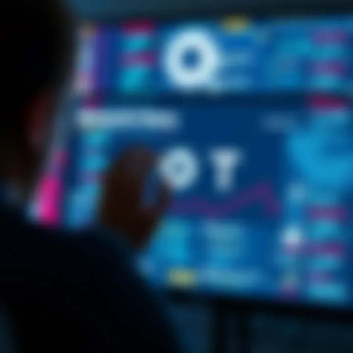An image showing a computer screen with missing dot token transactions and a worried person looking at it.