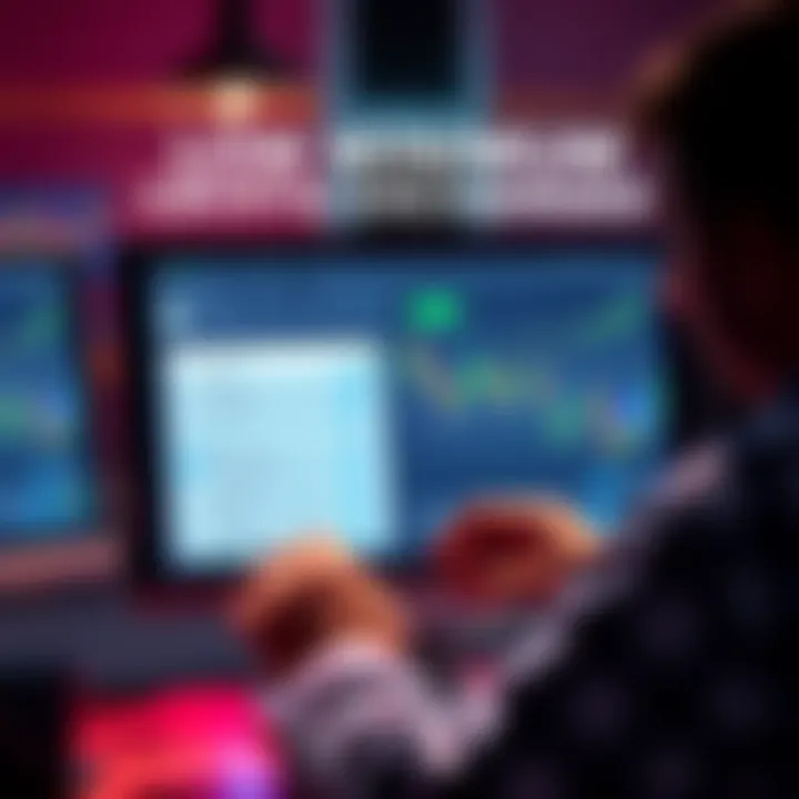 A person searching for P2P cryptocurrency exchanges on a computer, looking for options with low minimum purchase requirements.