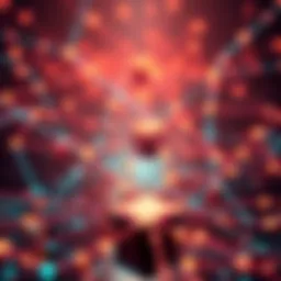 A visual representation of a few nodes symbolizing a low node count in Algorand, with connections depicting decentralization risks.